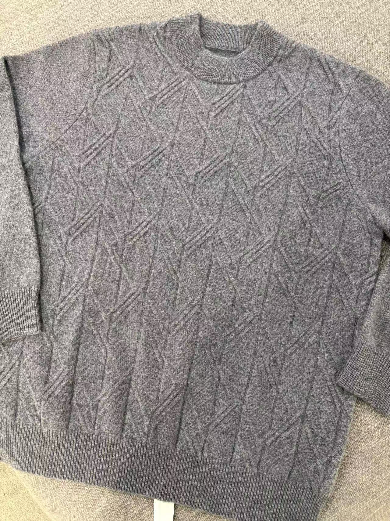 18-238583男士100分山羊绒百搭舒适上衣