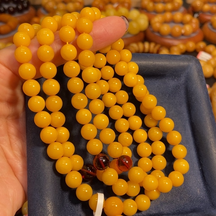 蜜蜡手链未镶嵌火*蜜蜡