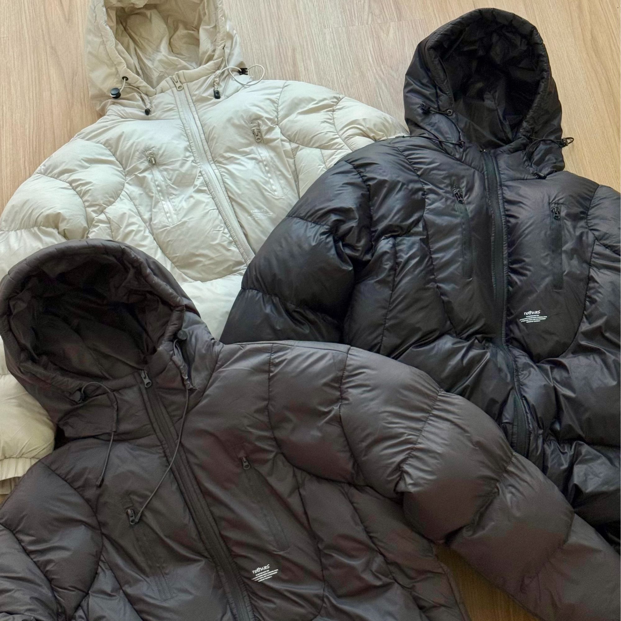 Nothwes 25aw轻量化结构拼接抽绳户外冲锋防水登山棉衣拼接外套潮