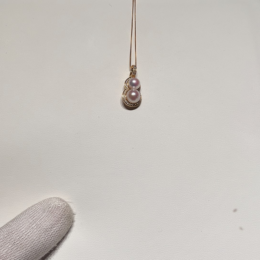 银S925镶嵌海水珍珠颈饰