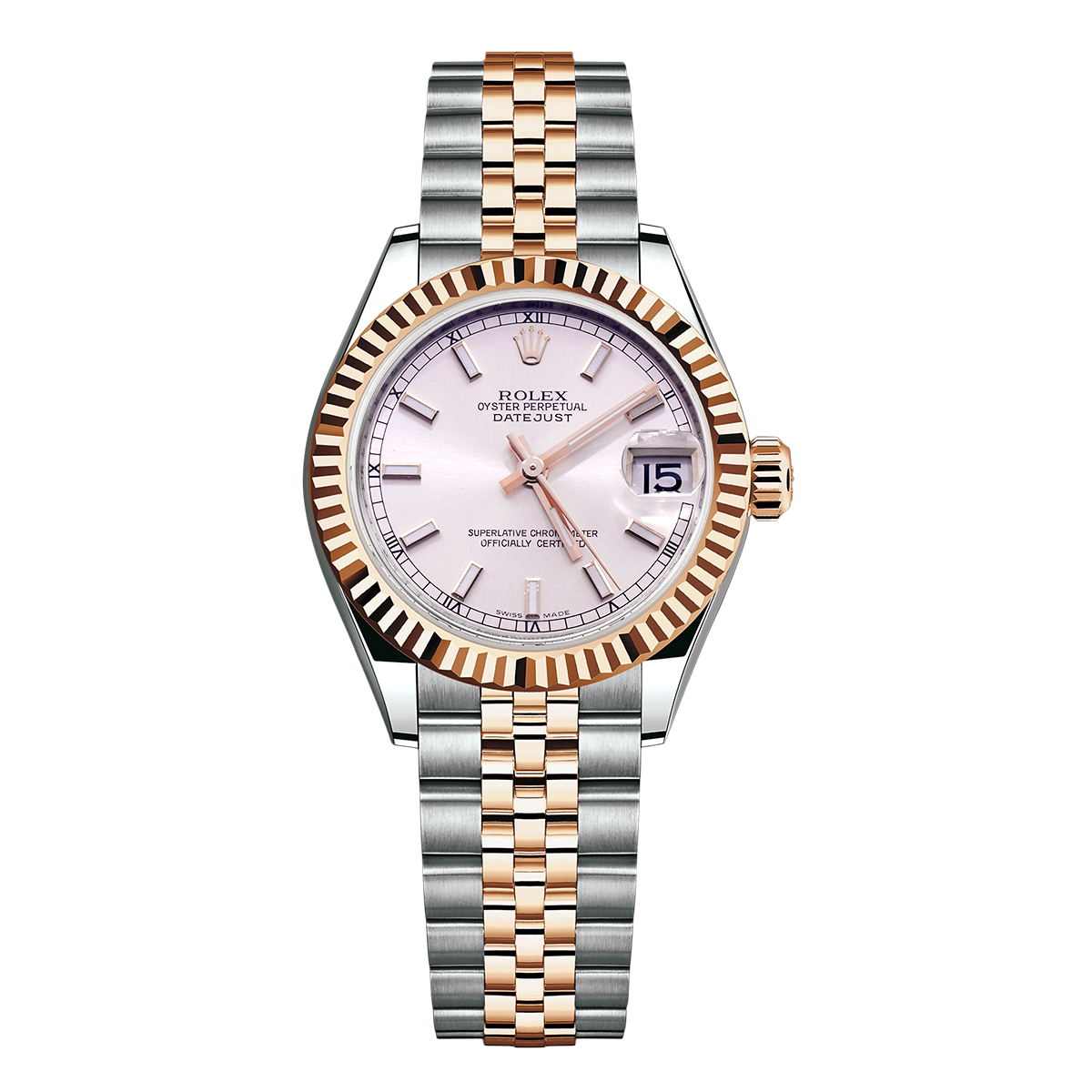 99新 Rolex/劳力士 女装日志型系列178271粉盘腕表/WHP035000
