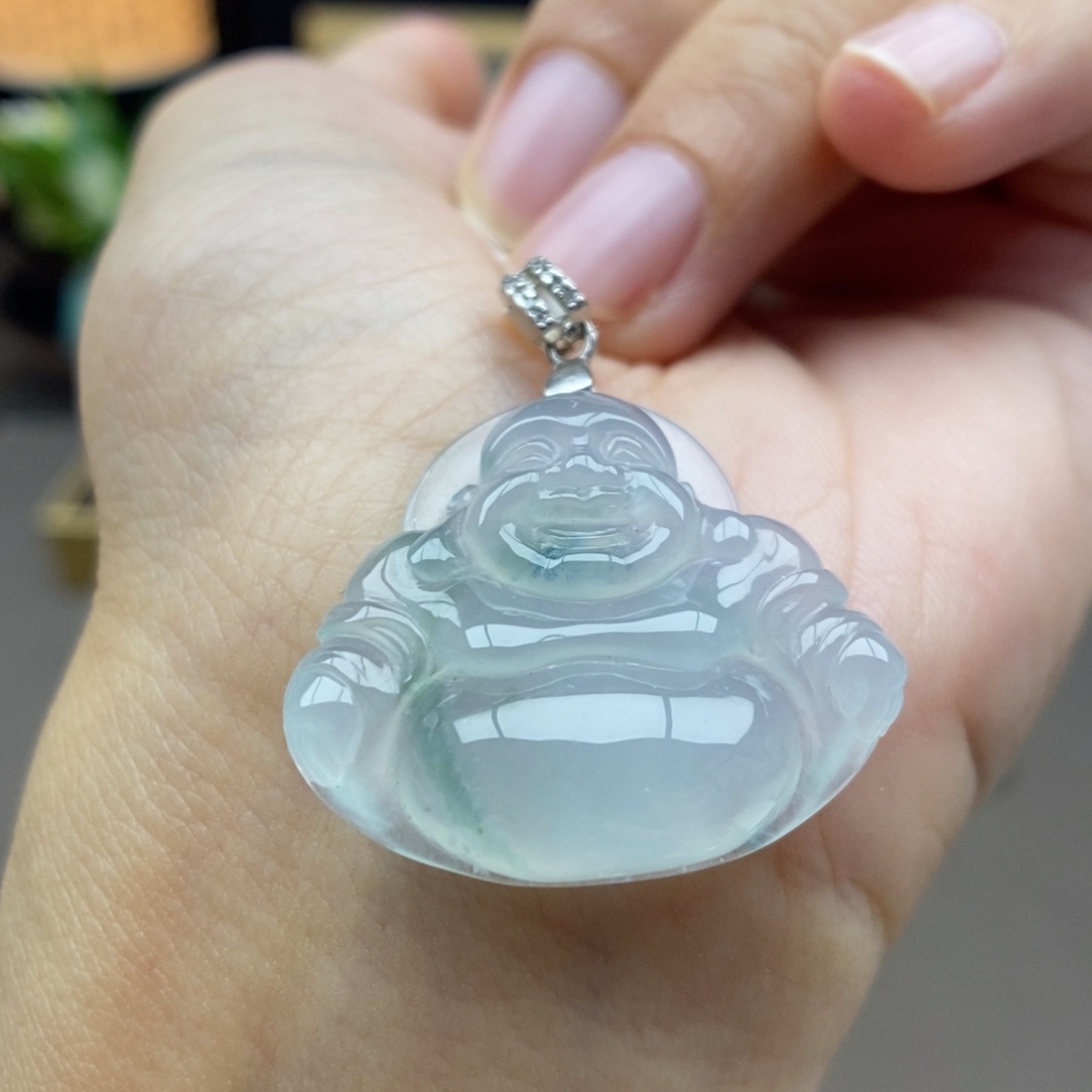 翡翠银S925镶嵌颈饰吊坠4