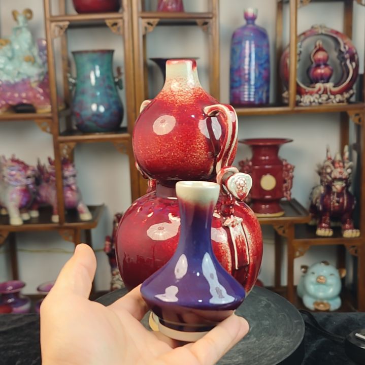 摆件钧瓷摆件神后镇钧瓷摆件