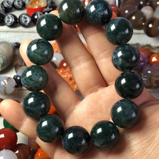 竹***玛瑙/玉髓未镶嵌手链