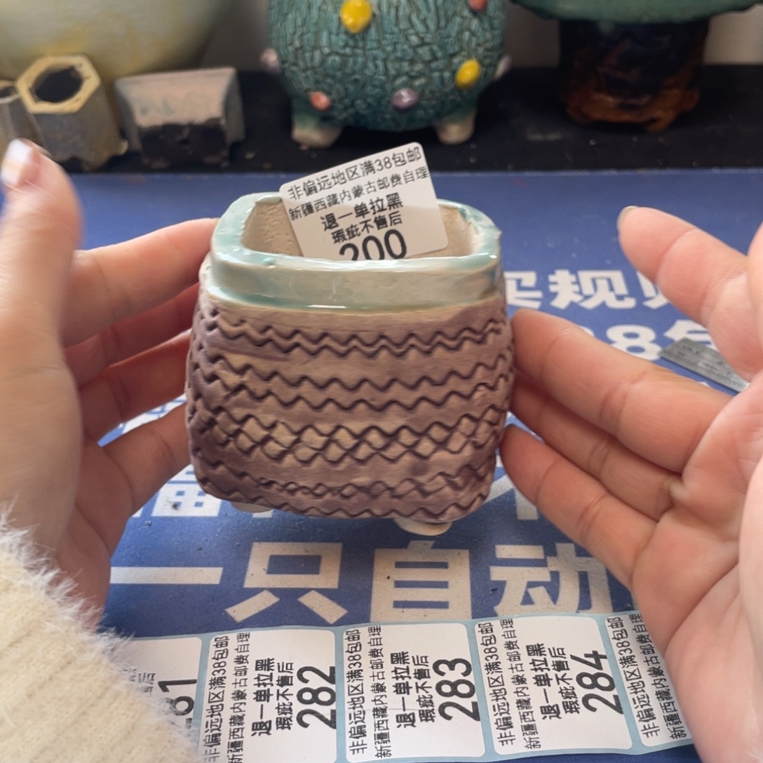 微瑕陶艺多肉花盆200