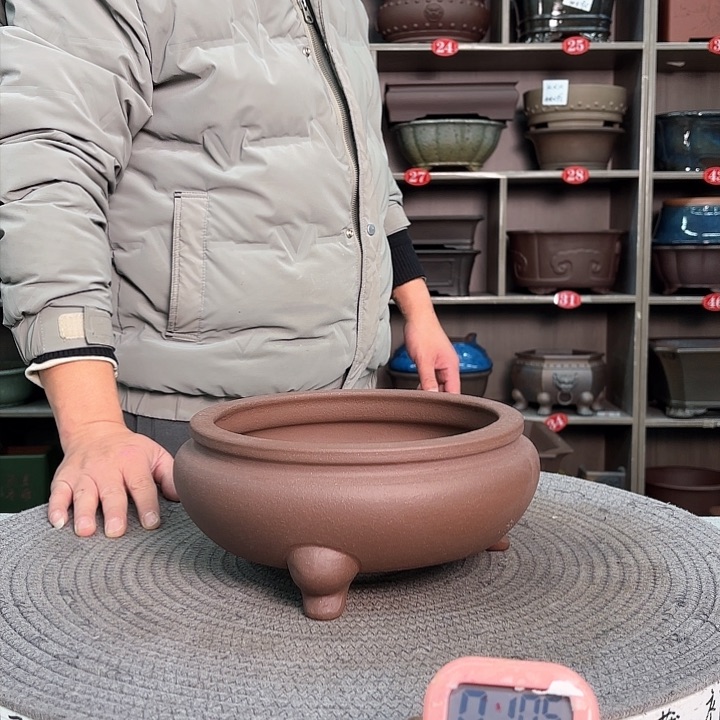 紫砂花盆紫砂的味道真的很不错