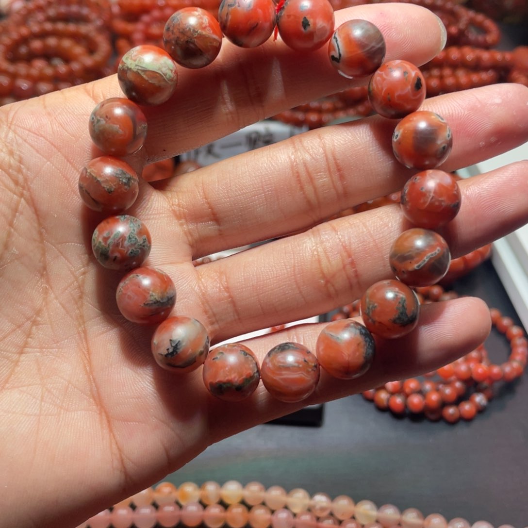 南红玛瑙手链未镶嵌