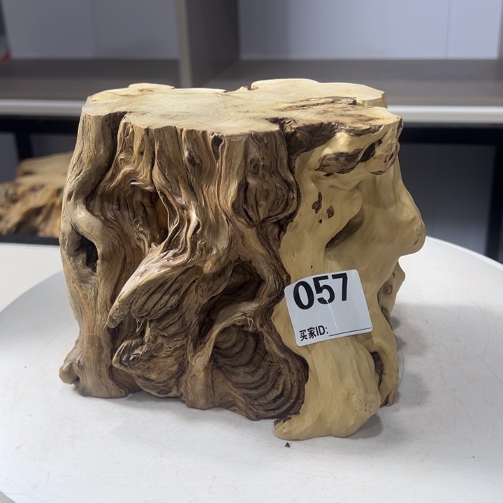 木石榴木榴疤底座摆件