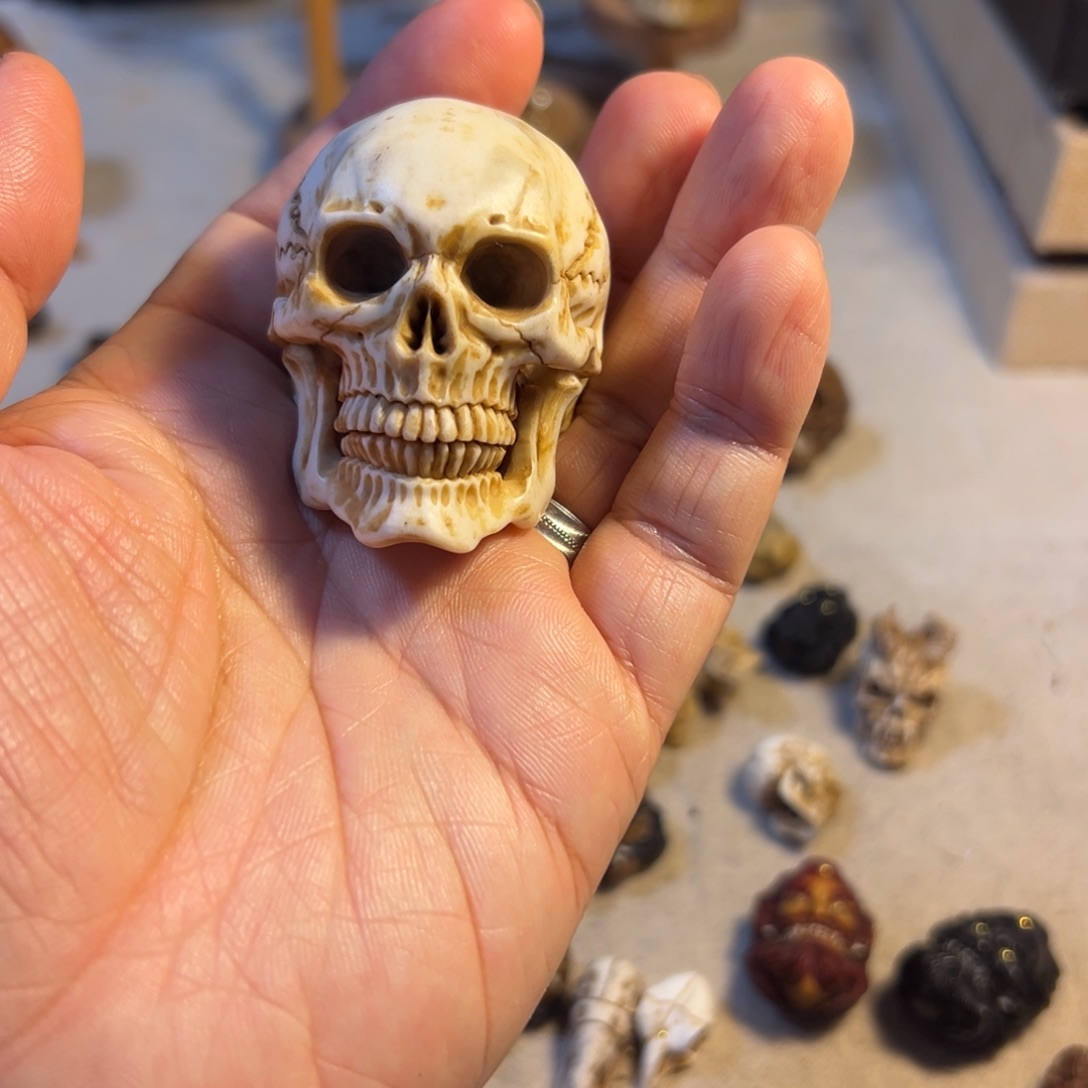 舞***逻鹿骨手串/手链标准款骷髅手把件