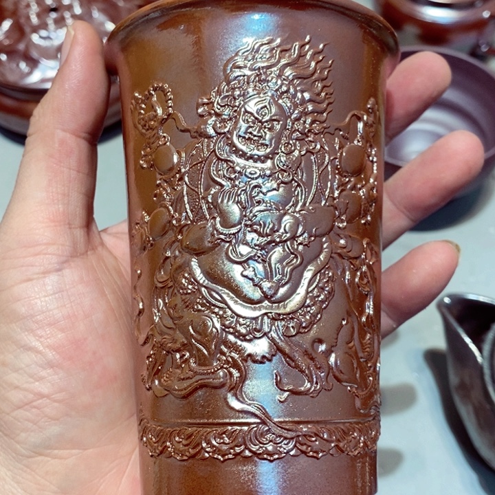 柴烧茶具陶瓷杯子