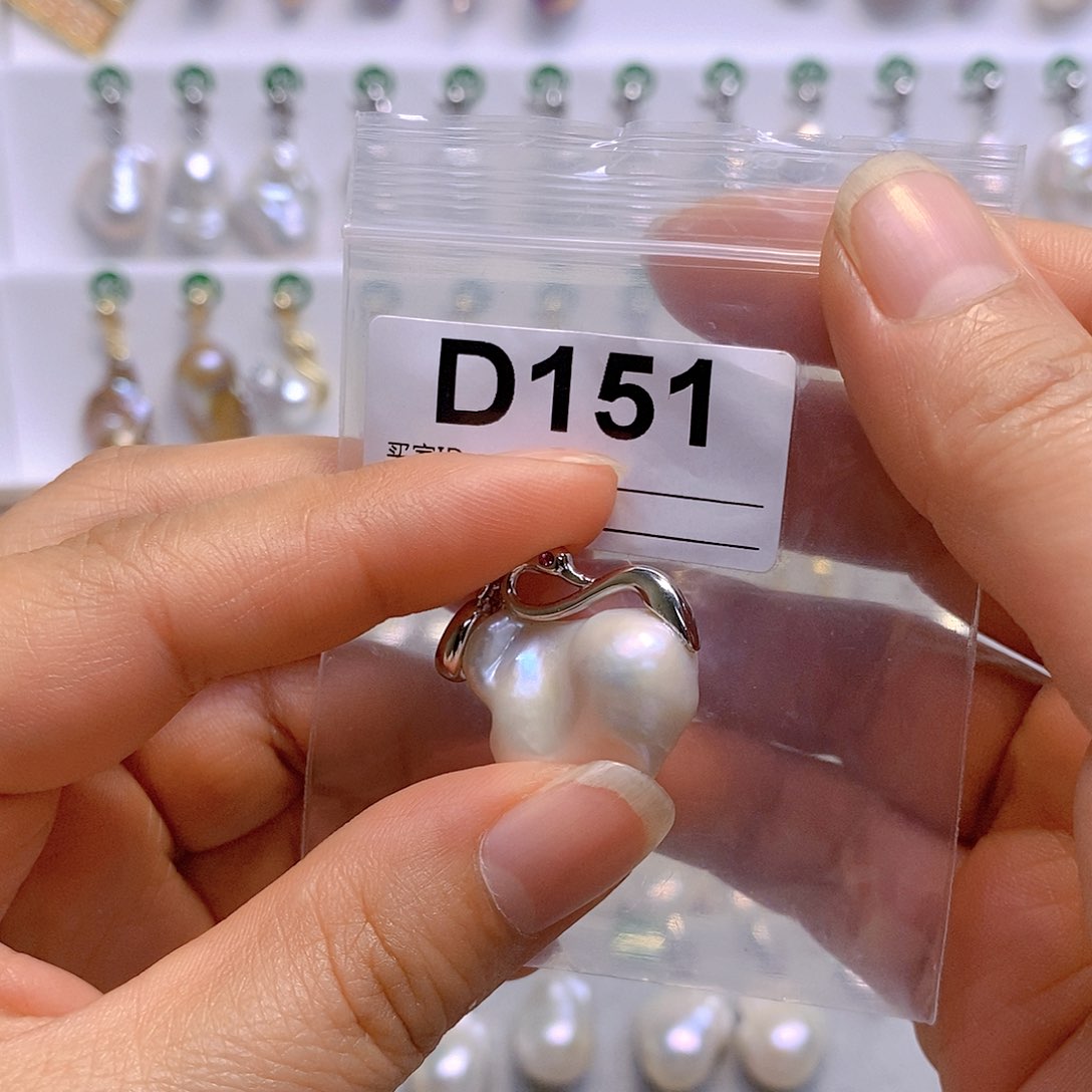 淡水珍珠颈饰银S925镶嵌