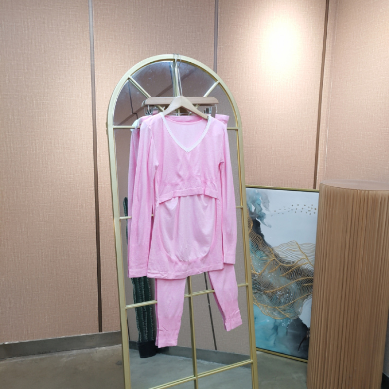 EJ105孕妇粉色秋衣套装90-150