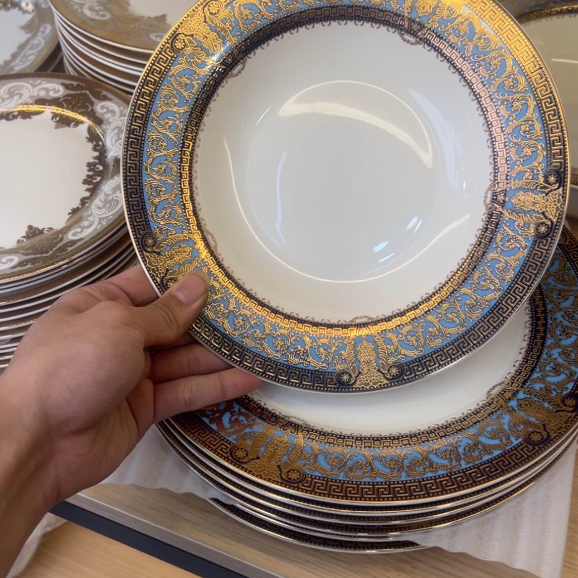 【闪购商品】瓷片9寸草帽盘两个一单福利价