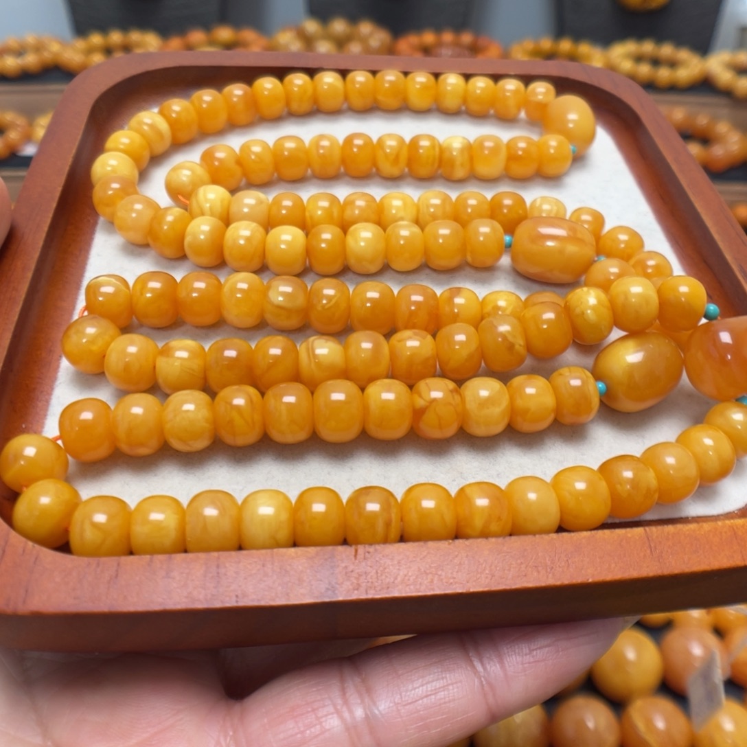 遇***弟蜜蜡未镶嵌手串蜜蜡