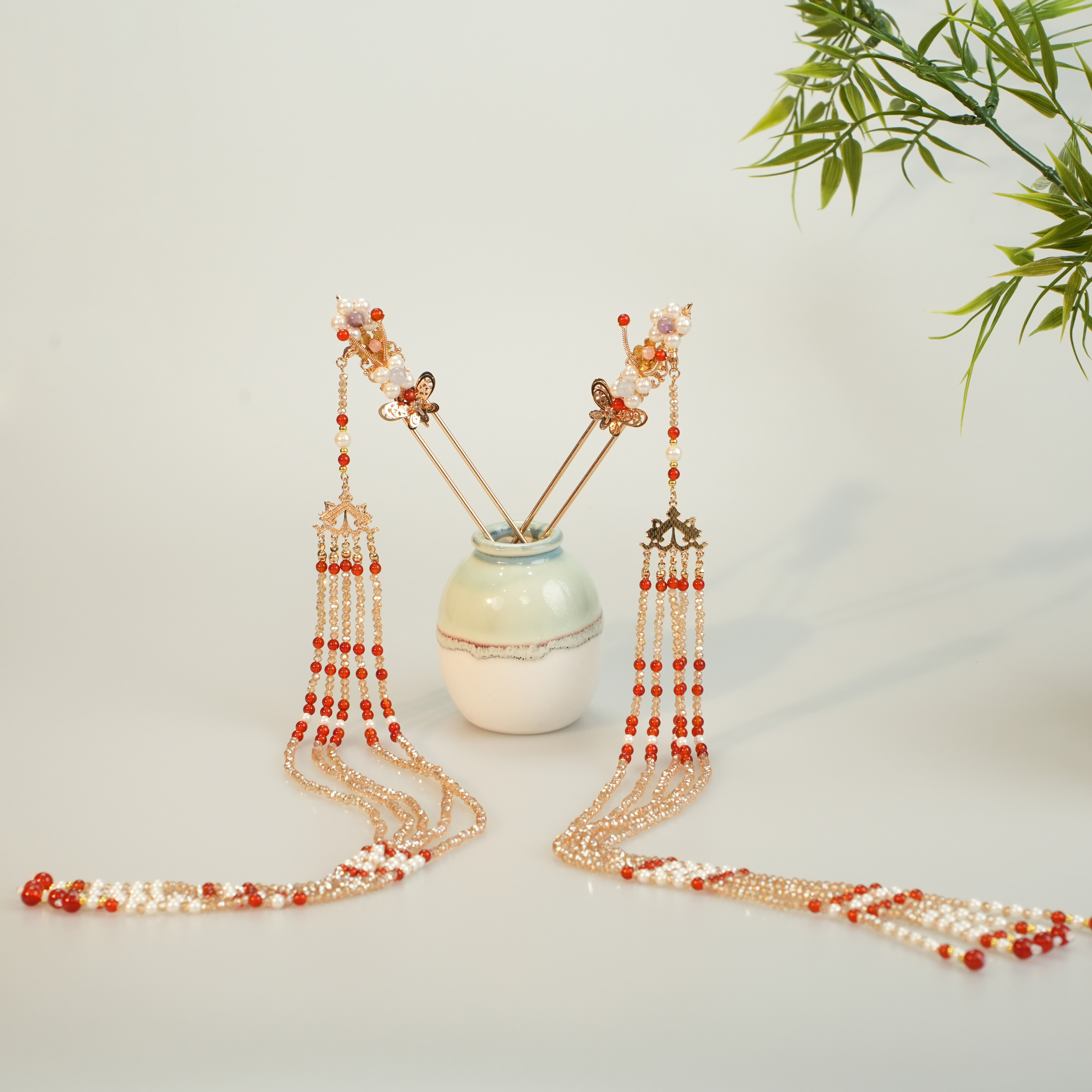 古悦倾城（长安）古风汉服发饰长流苏超仙发簪