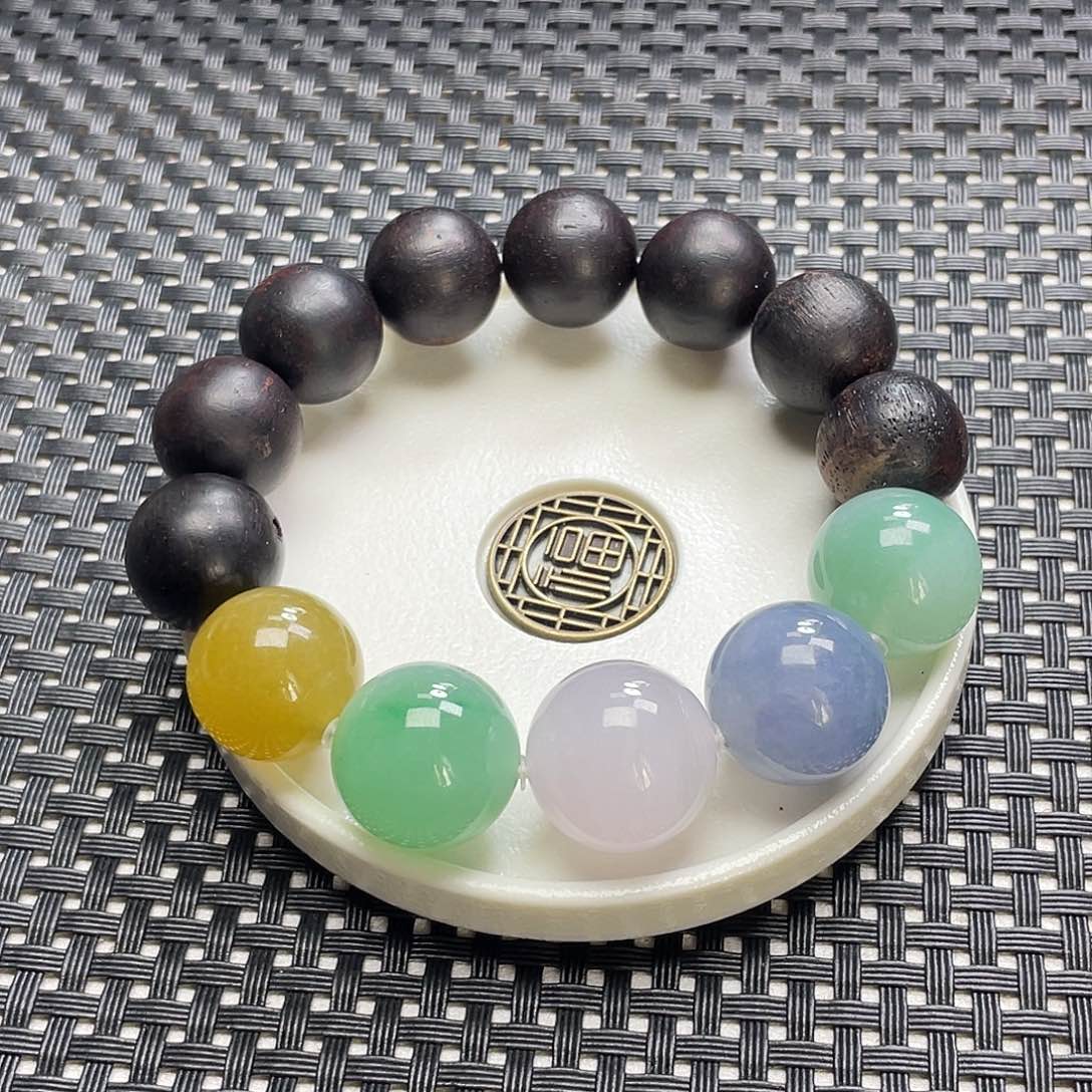 翡翠手链未镶嵌卡17