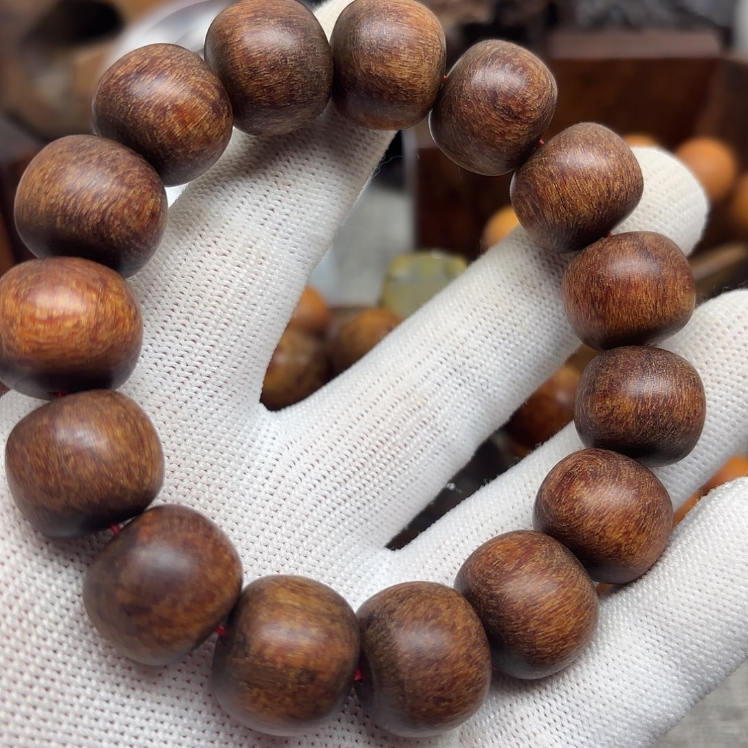 贡木印贡手链1516红油麻丝