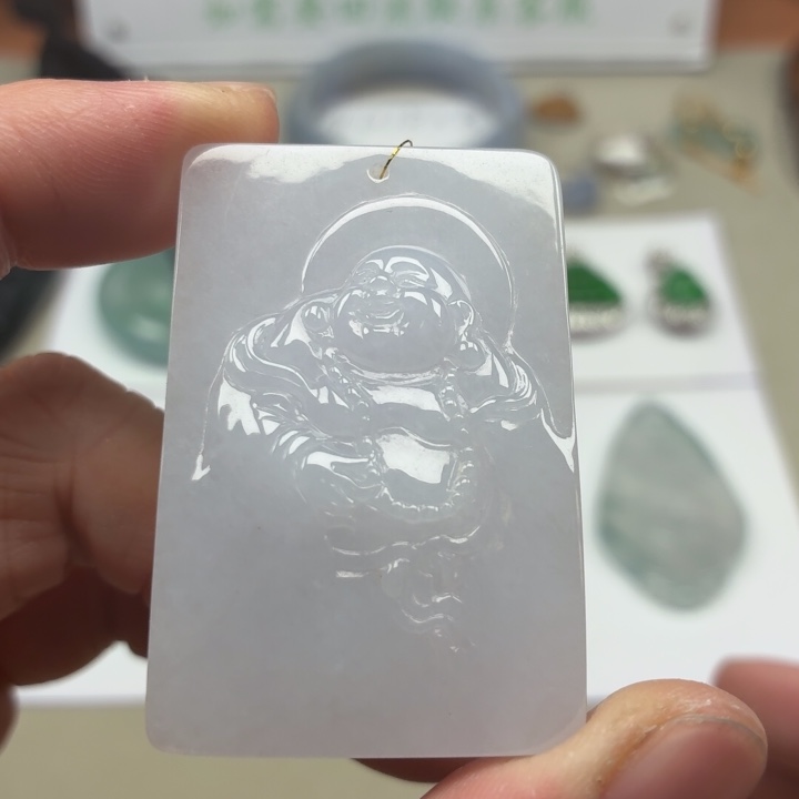 翡翠未镶嵌挂件天然翡翠