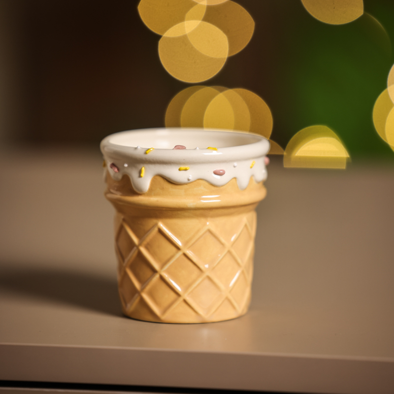 342手绘冰淇凌陶瓷水杯