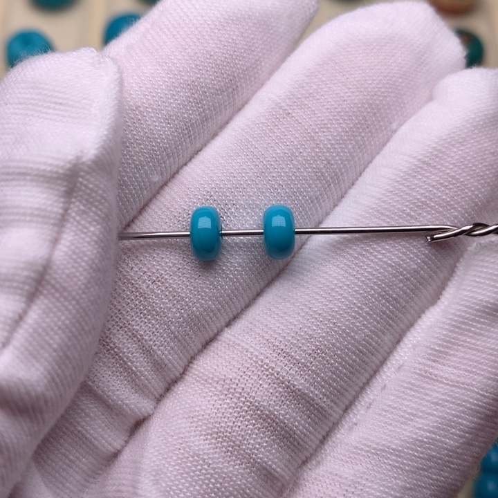 绿松石未镶嵌绿松石隔珠6.2