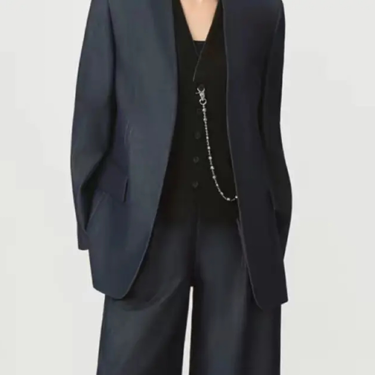 AMASS/阿玛施新款经典气质优雅通勤宽松时尚百搭廓形西装540064