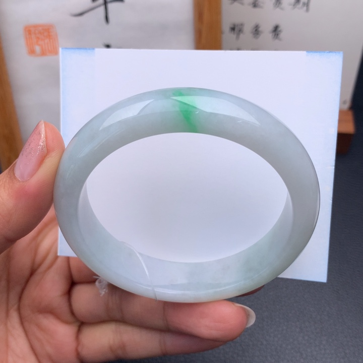 翡翠手镯未镶嵌翡翠手镯57圈口