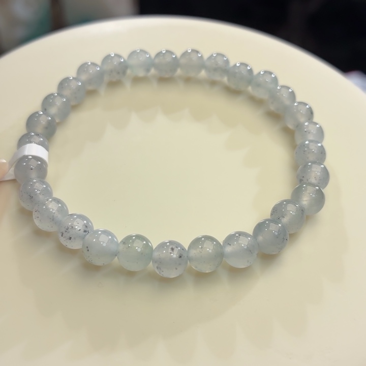 翡翠未镶嵌手链冰胶水墨丹青卡6. 3