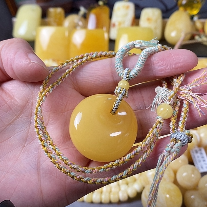 琥珀未镶嵌裸石公主扣