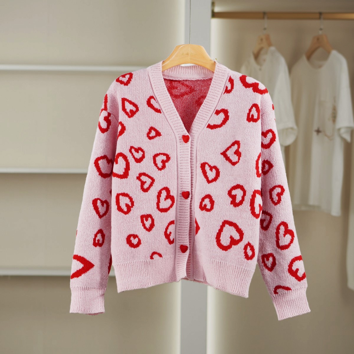 麦迪尚品【浩G】5102213 慵懒针织开衫秋冬女装品牌折扣