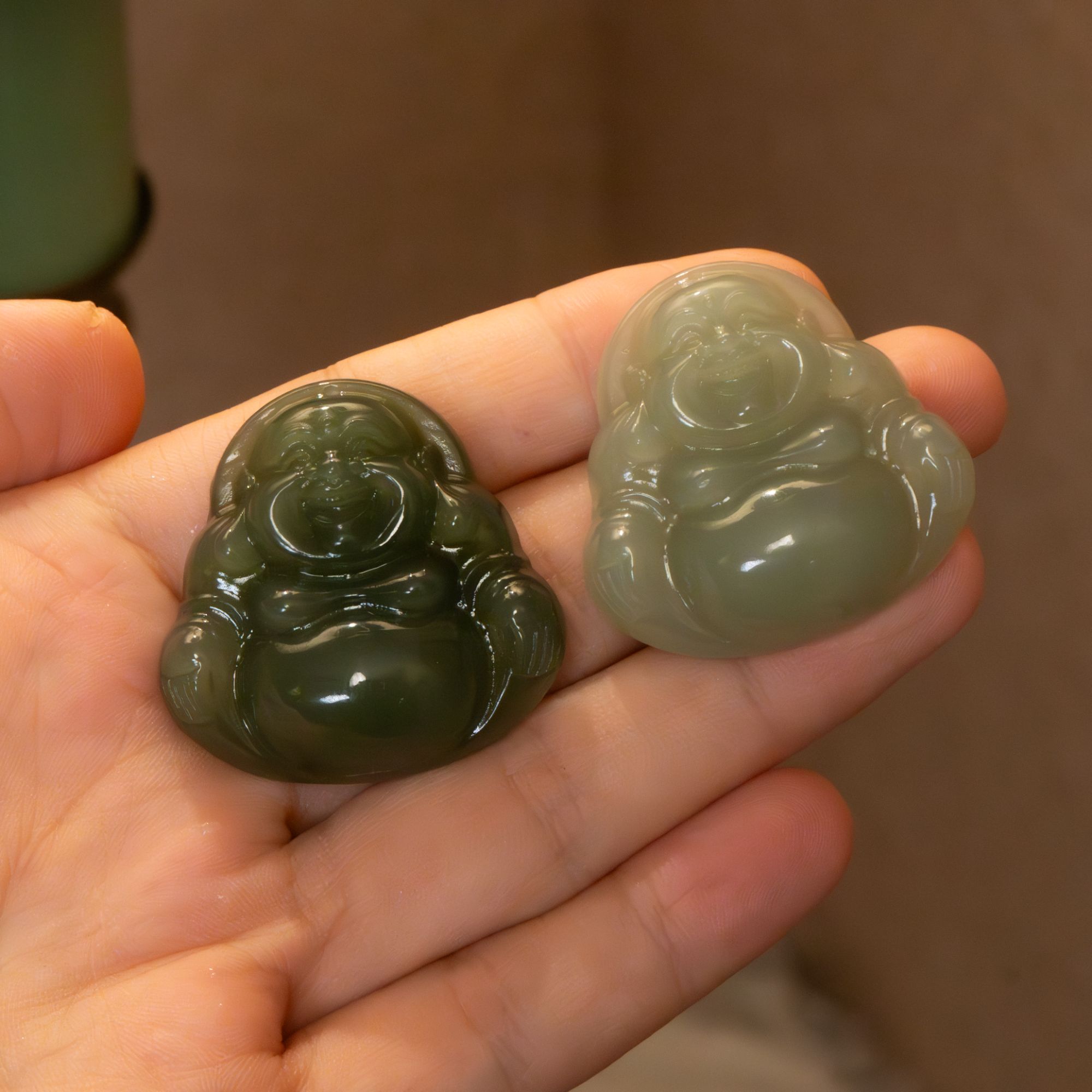 老王珠宝 和田玉 青海青白 佛公 多样性发一