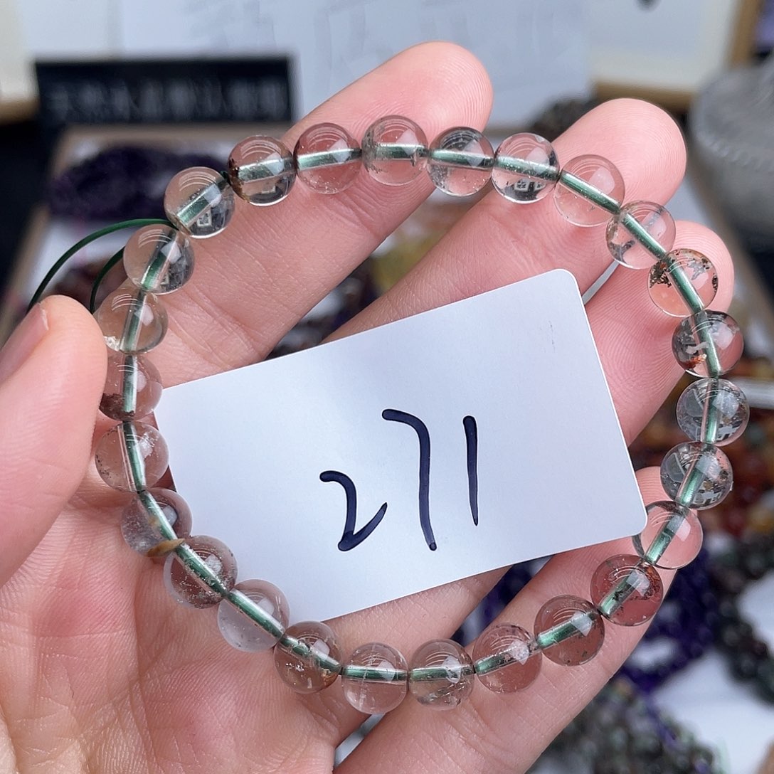 水晶未镶嵌手串天然