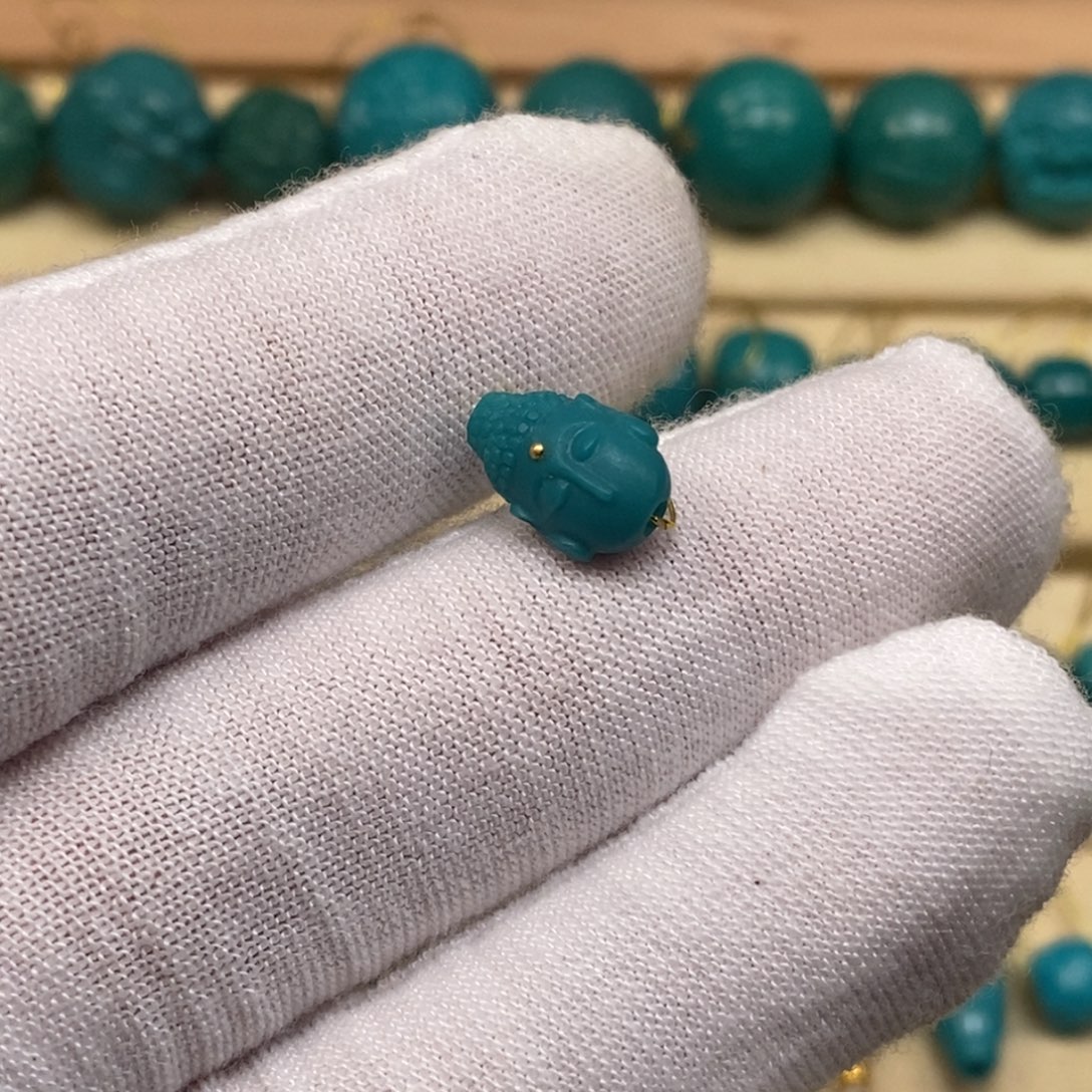 绿松石未镶嵌珠宝奇石577/8.0mm