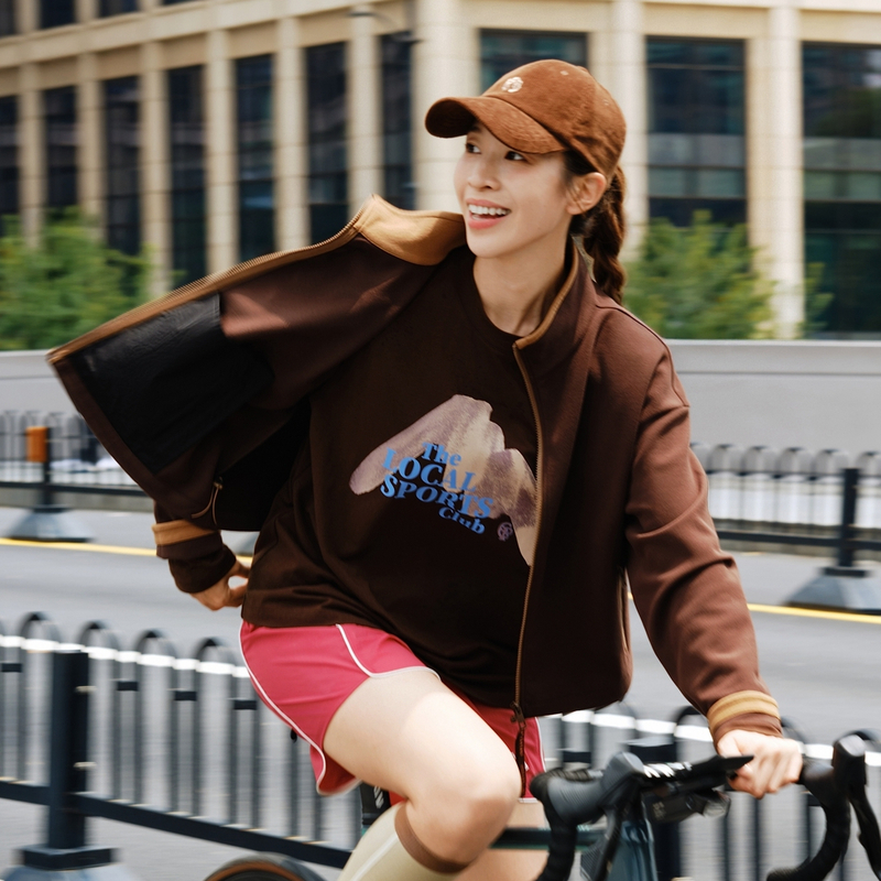 EP雅莹秋新品 美拉德风柔软双面呢立领夹克琥珀流光外套1301A