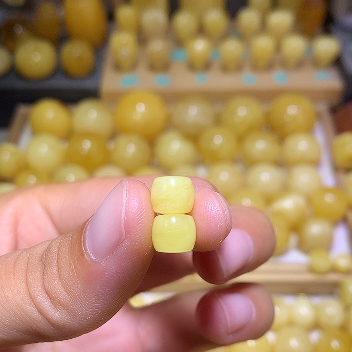裸石蜜蜡未镶嵌天然俄料白花蜜蜡精工直切8