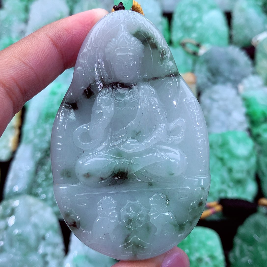 翡翠未镶嵌吊坠(不含链)