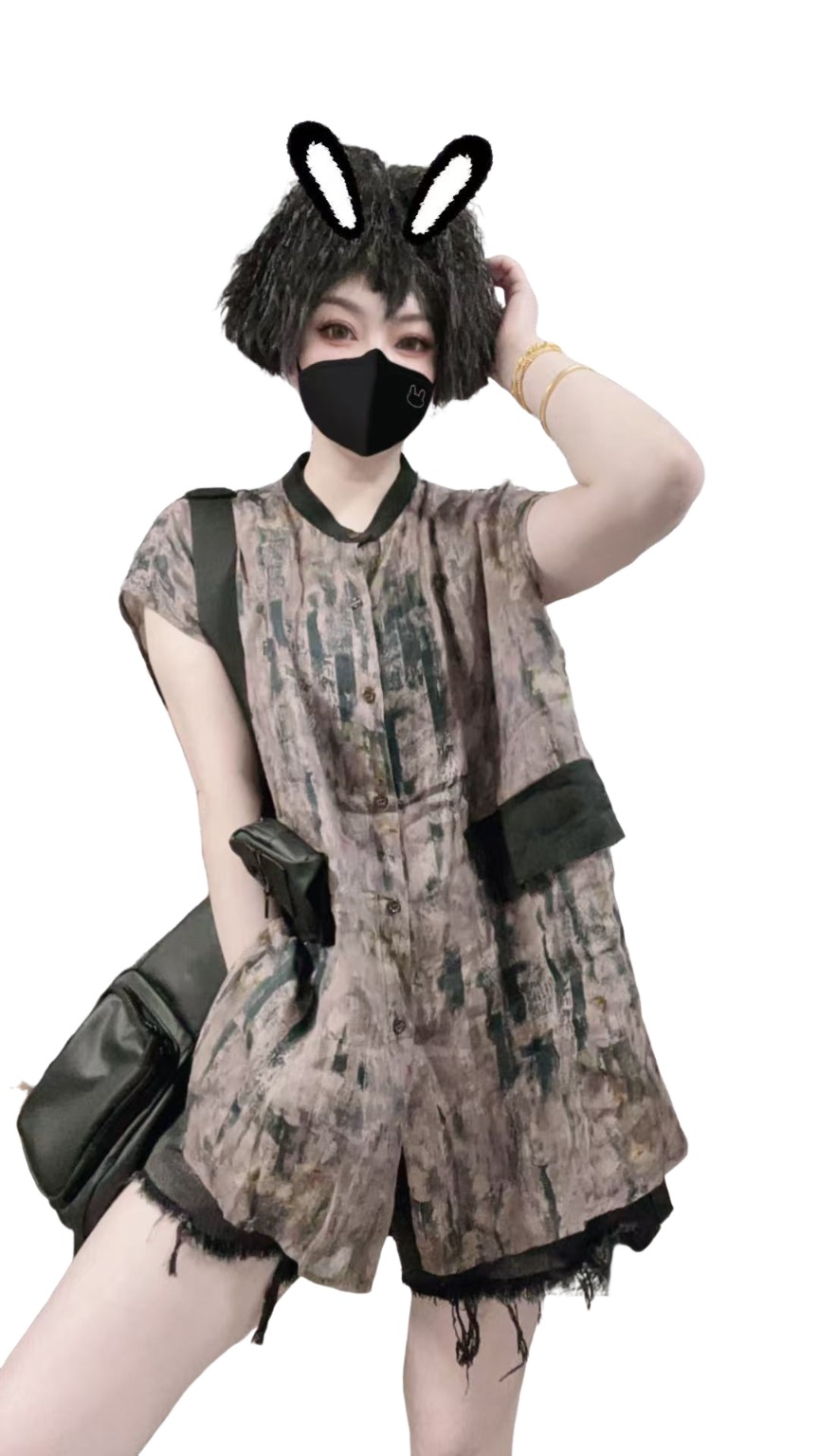 【佳老板】“737爆款韩系时尚百搭休闲苎麻衬衣