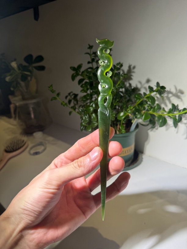 深绿剑来同款发簪