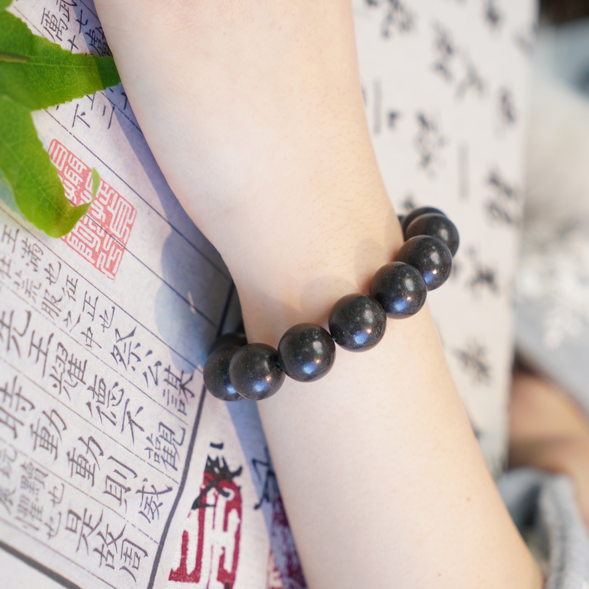 "无忧驱蚊（薄荷香）合香珠/ HX0009/ 古法工艺/国风手串/手工制作