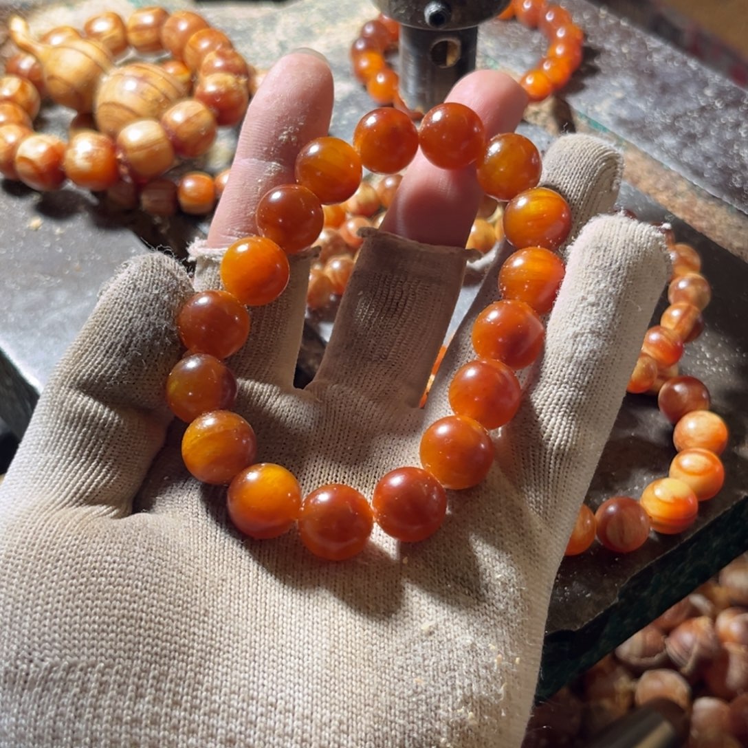 手串/手链松木（琥珀木）1.3固化包浆