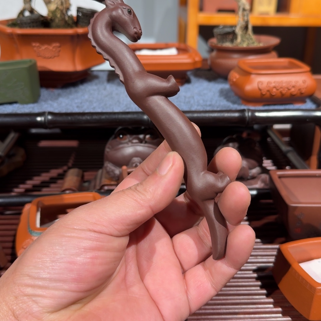 素***室紫砂花盆原矿紫泥