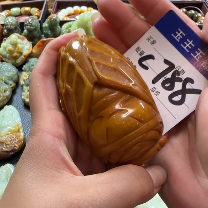 未镶嵌透闪石质玉把件