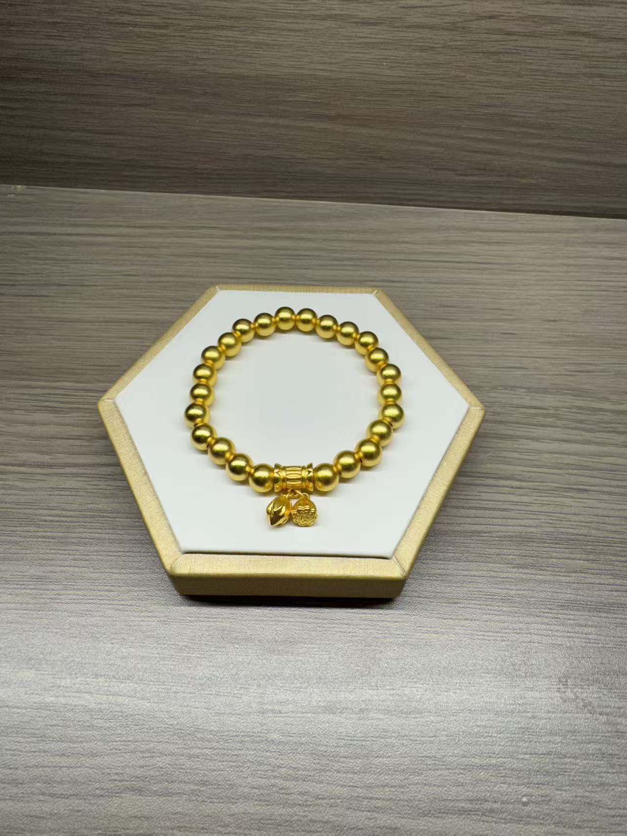 莲蓬两世欢金色手链