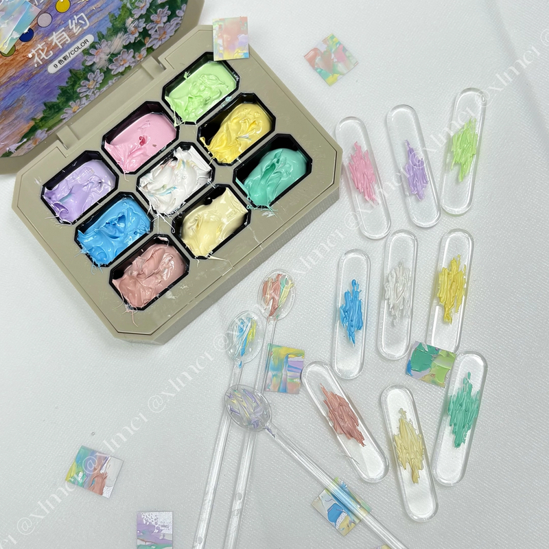 【希妹甄选】9色花有约油画胶