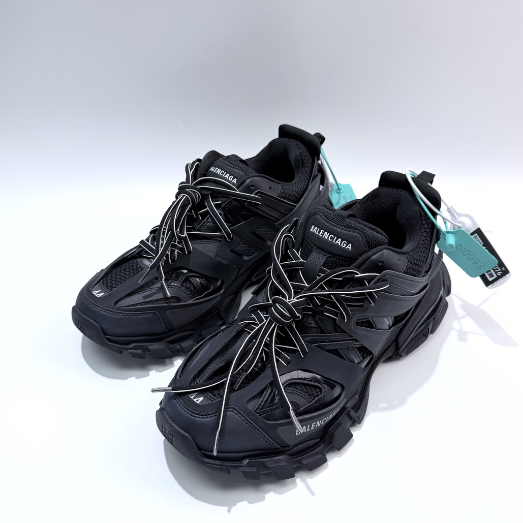 99新 Balenciaga/巴黎世家 44码 黑色Track1.0老爹鞋bl0993
