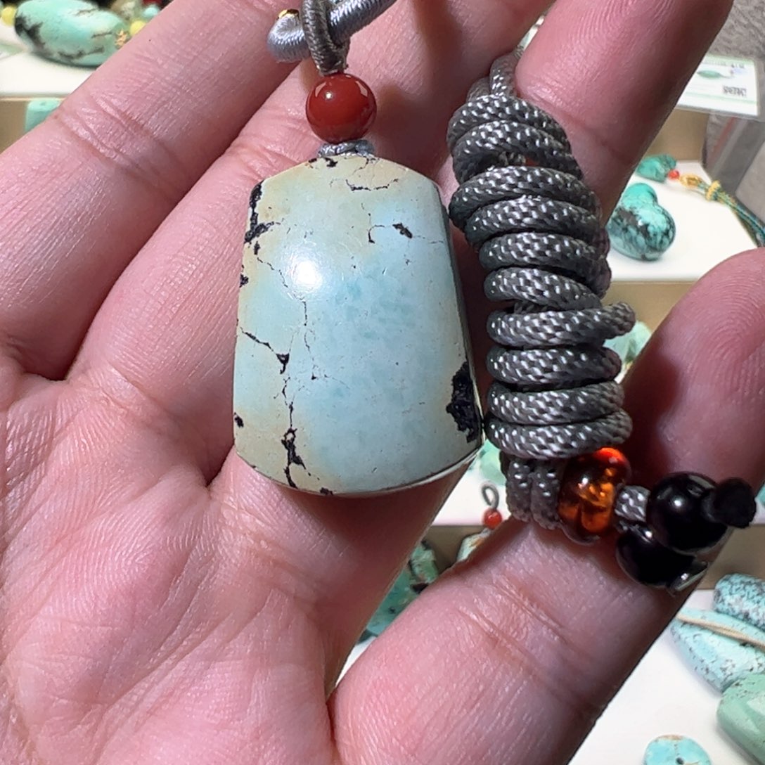 绿松石无事牌未镶嵌