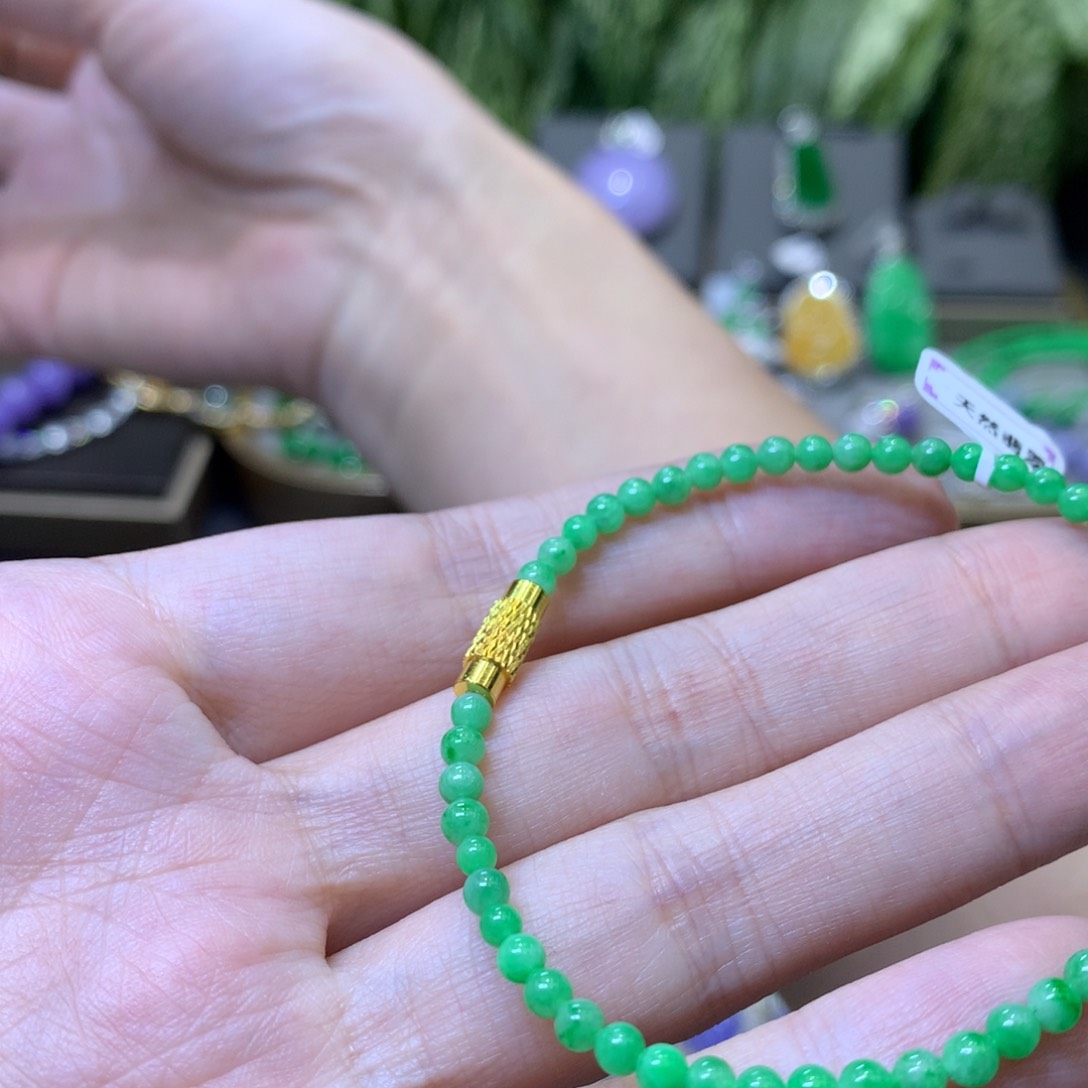 颈饰未镶嵌翡翠翡翠吊坠项链