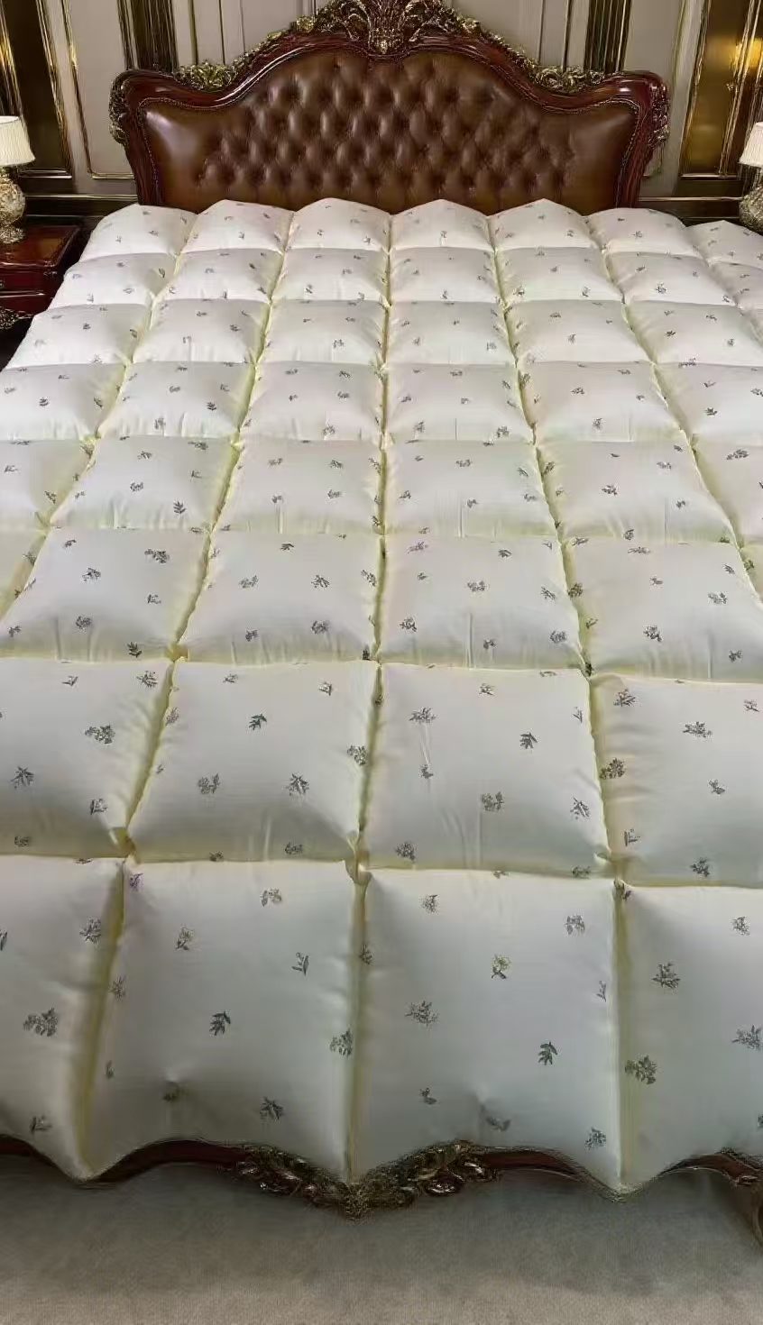 【精梳全棉 田园风印花】【专柜品质】 自充绒防钻绒羽绒被壳半成品  