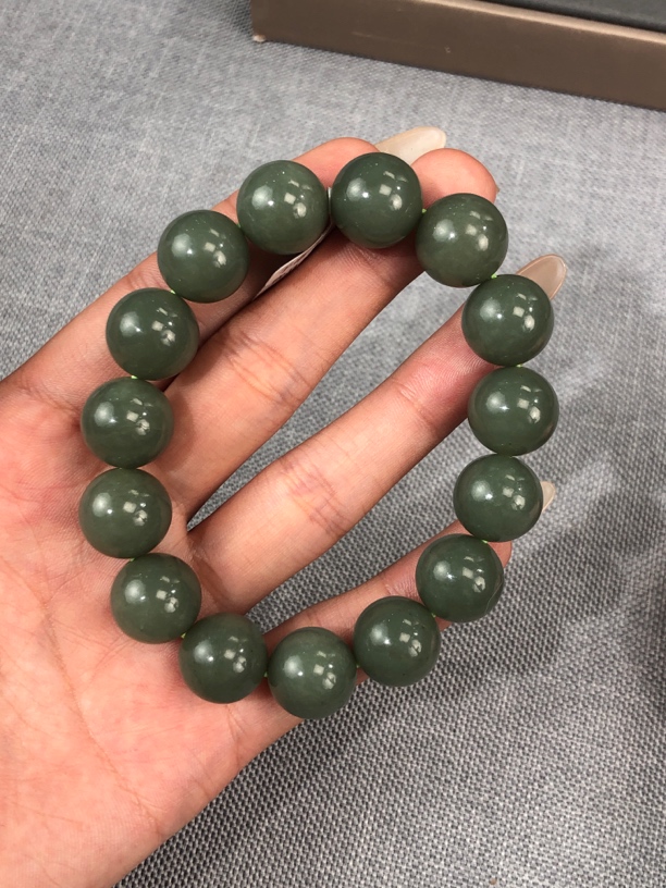 天然和田玉手串卡14