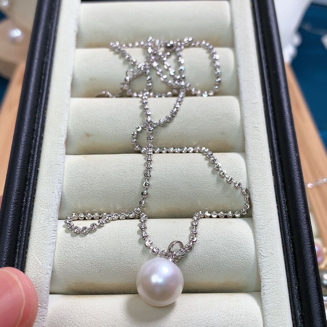 淡水珍珠颈饰银S925镶嵌