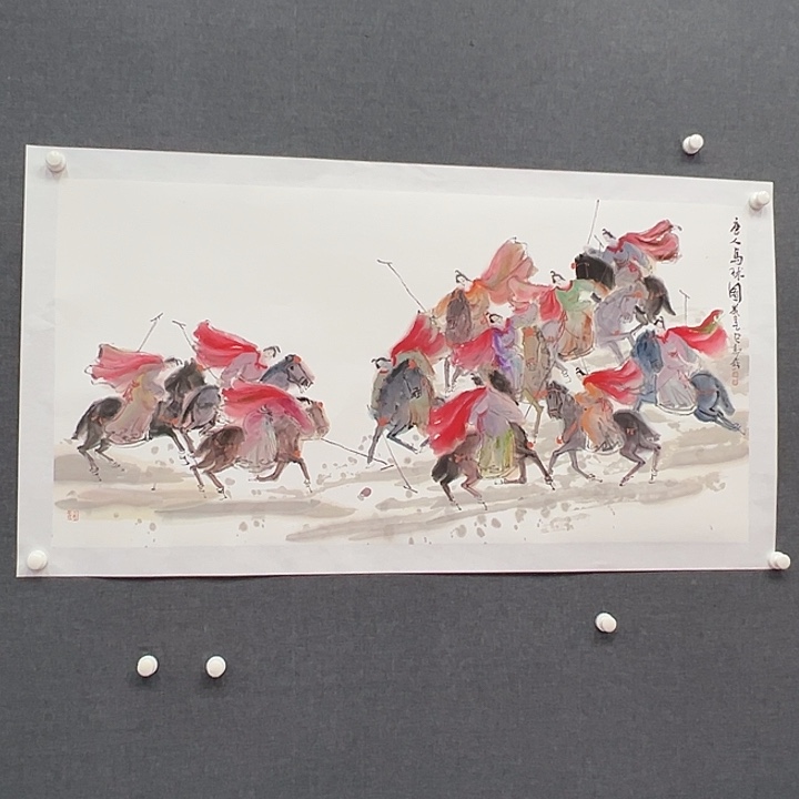 国画书画作品多次